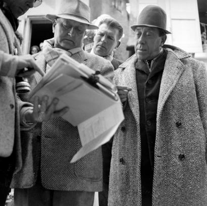 jean Giono et Fernandel pendant le tournage de Crésus jean Giono et Fernandel pendant le tournage de Crésus