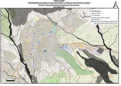 Consultation : Zones d'accélération de la production photovoltaïque sur le territoire de la commune de Forcalquier Consultation : Zones d'accélération de la production photovoltaïque sur le territoire de la commune de Forcalquier